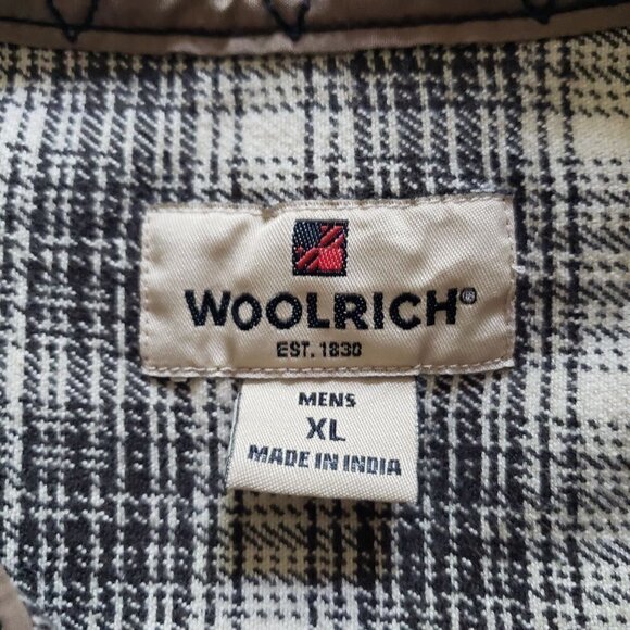 Woolrich Plaid Shirt Cotton Flannel Outdoors Long Sleeve Button Up Mens XL - Picture 4 of 8